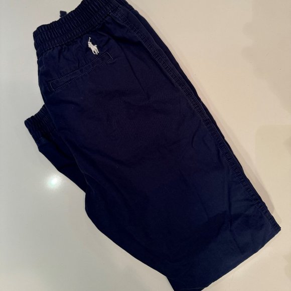 Polo Ralph Lauren Boys Cotton Popplin Jogger Pant  Navy - Size M (10-12) - Picture 2 of 2